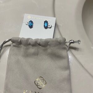 Kendra Scott Teal Gemstone Earrings